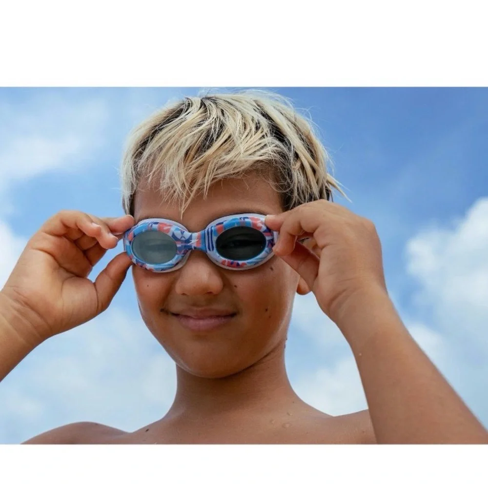 SPEEDO Junior Gilde Printed Swim Goggles. Anti-fog, Ages 6-14. NEW